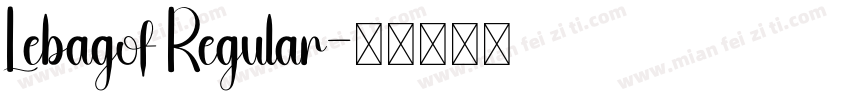 Lebagof Regular字体转换